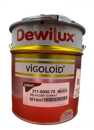 Dewilüx Vigoloid Selülozik Sonkat Siyah Boya 12 Kg