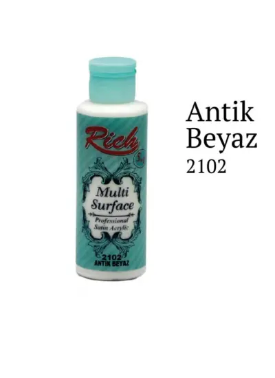 Rich Multi Surface 2102 Antik Beyaz Akrilik Boya 500 cc