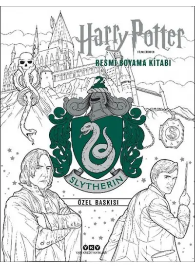 Harry Potter Filmlerinden Resmi Boyama Kitabı – Slytherin Özel Baskısı  (4022)