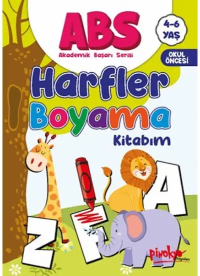 ABS 4-6 Yaş Harfler Boyama Kitabım  (4022)