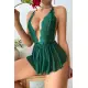 SİA Yeşil Sırtı Açık Etekli Babydoll 15095