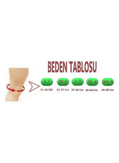 Örme Patella Destekli Dizlik Medıum