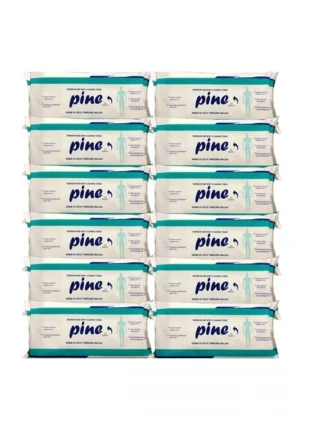 Alkolsüz Hasta Perine Ve Vücut Temizleme Havlusu 50 li X 12 Paket