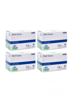 Steril Non Woven Kompres 7,5x7,5cm 100 X 4 - 400 Adet