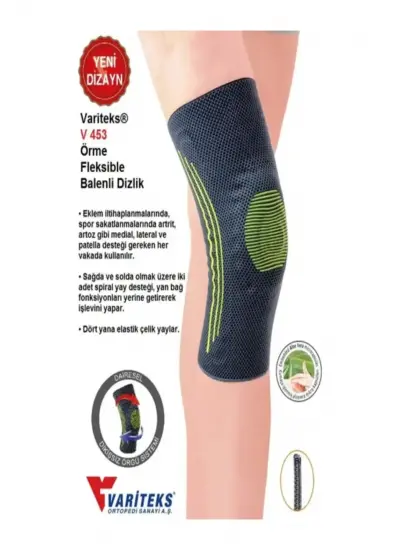 Variteks Örme Patella Ve Ligament Destekli Dizlik (özel Seri)