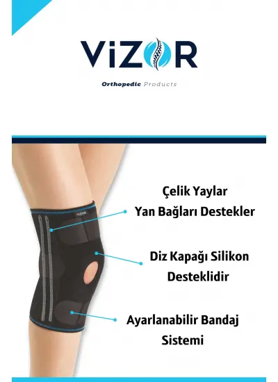 Standart Patella Ve Ligament Destekli Dizlik Flexible Destekli Dizlik Sporda Destekleyici Dizlik