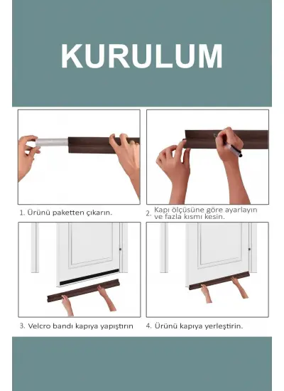 2 Adet 90 Cm Lüks Model Siyah Kapı Altı Rüzgar Önleyici Sünger Rüzgarlık