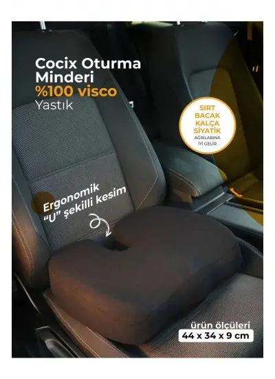 Visko Cocix Minder Oturma Minderi Minderi Ortopedik Oturma Minderi Simidi Yastığı Visko Cocix