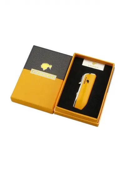 Cohiba Ccm0214 3 Jet Torch Puro Çakmağı Sarı