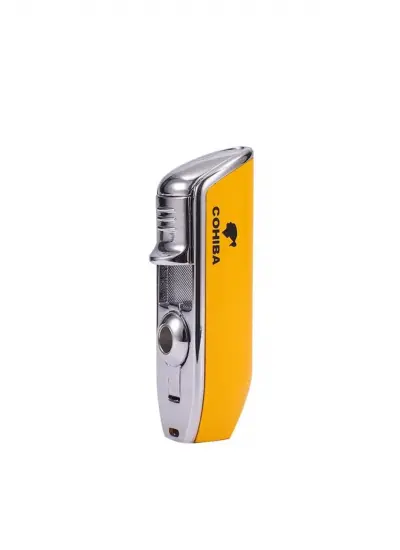 Cohiba Ccm0214 3 Jet Torch Puro Çakmağı Sarı