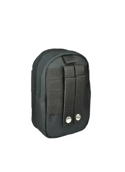 Taktikal Molle 610d Cordura Palaska Bel Çantası Siyah