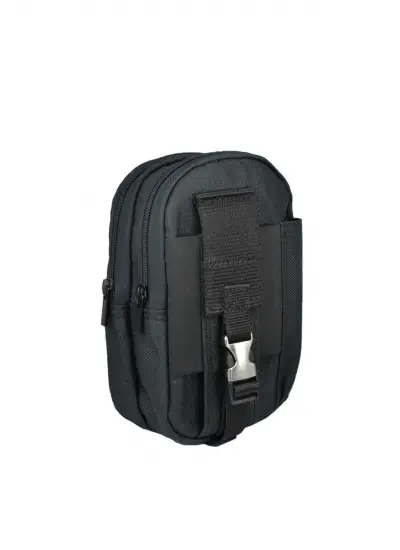 Taktikal Molle 610d Cordura Palaska Bel Çantası Siyah