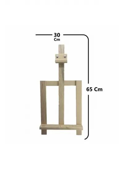 Orta Boy Ahşap Masaüstü Stand Şovale 65 Cm