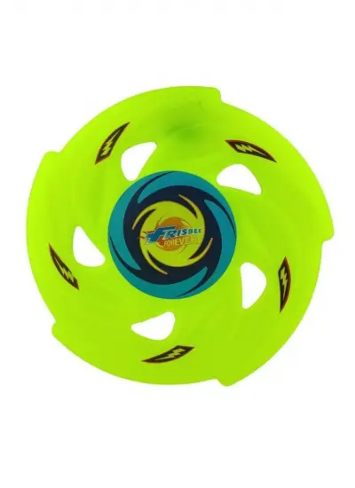 Frisbee Frizbi Fırlatma Diski Disk Atma Oyunu Çocuk Yetişkin Plaj Bahçe Oyuncak 24 Cm Neon Yeşil