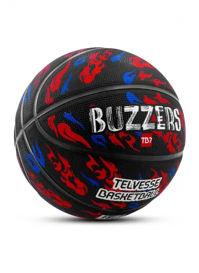 TB500 Buzzers Basketbol Topu Grafiti Kauçuk Dayanıklı Deep Channel Kabartmalı No:7