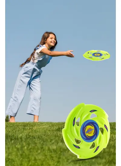 4lü Frisbee Frizbi Fırlatma Diski Disk Atma Oyunu Çocuk Yetişkin Plaj Bahçe Oyuncak 24 Cm