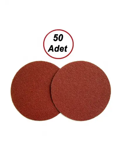 50 Adet 115 Mm Yedek Cırt Zımpara (60 Kum)