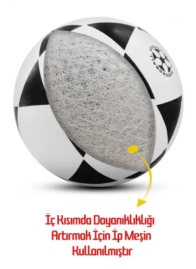 Meka Dayanıklı Kauçuk Futbol Topu Pompalı Set Tek Parça Üretim Soft Karışık Renk 380 Gram 5 Numara