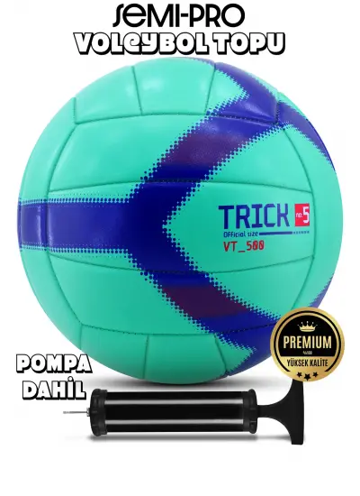 VT-500 Trick Voleybol Topu Pompalı Yumuşak Doku Semi-Pro İç-Dış Mekan Soft Touch No:5 270 g