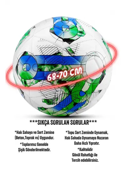 Futbol Topu Orbit V Sert Zemin Halı Saha Futbol Topu No:5 044