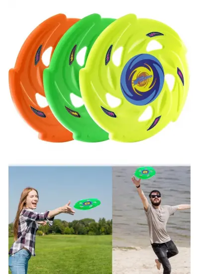 3lü Frisbee Frizbi Fırlatma Diski Disk Atma Oyunu Çocuk Yetişkin Plaj Bahçe Oyuncak 24 Cm