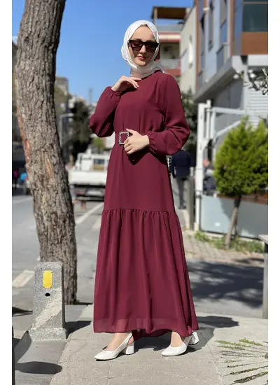 Moda Çizgi Tesettür Elbise