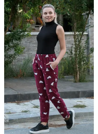 Kadın Welsoft Polar Tek Alt Pijama 210065