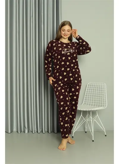 Welsoft Polar Kadın Büyük Beden Pijama Takımı 808041