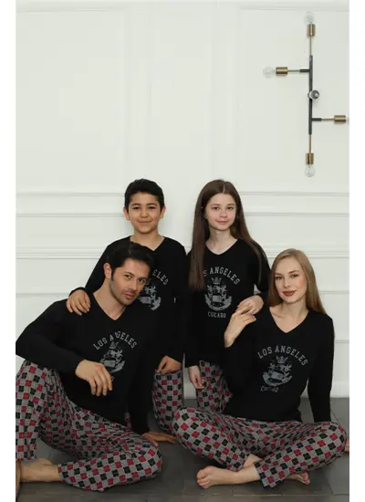 Moda Çizgi Aile Penye Pijama Takım (anne - kız ) 50111 Ayrı Ayrı Satılır . Fiyatları Farklıdır