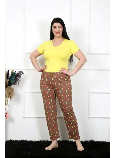 Kadın Pamuklu Büyük Beden Alt Pijama 27470