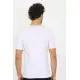 Erkek Likralı V Yaka Beyaz T-Shirt 65700