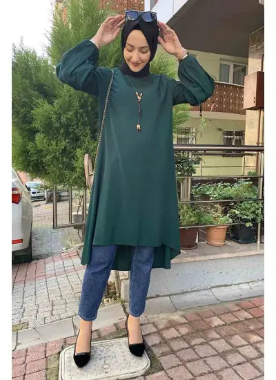 Moda Çizgi Desenli Tunik