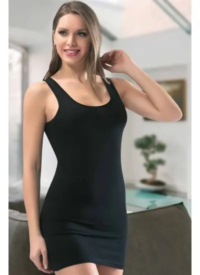 Bayan Kalın Askılı Tunik Body 111