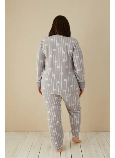 Welsoft Polar Kadın Büyük Beden Pijama Takımı 808036