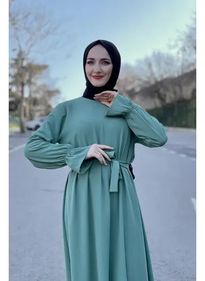 Moda Çizgi Tesettür Elbise