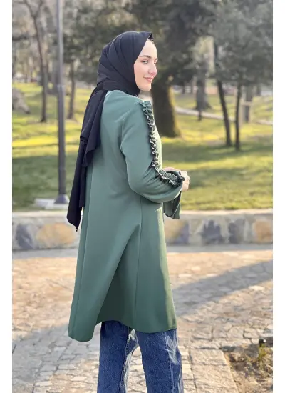 Moda Çizgi Desenli Tunik