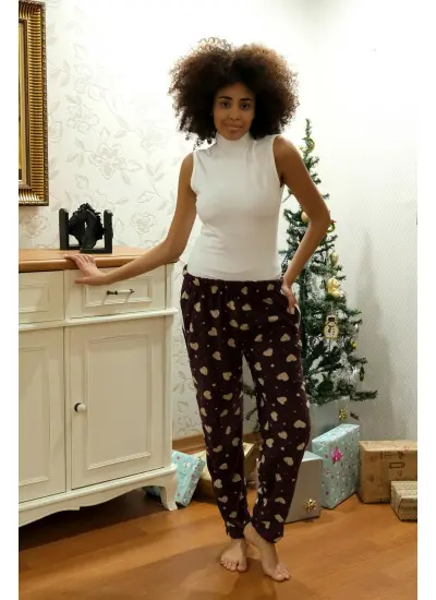 Kadın Welsoft Polar Tek Alt Pijama 210072