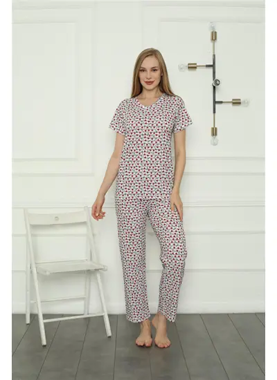 Moda Çizgi Anne Kız Aile Penye Pijama Takım Ayrı Ayrı Satılır. Fiyatları Farklıdır 50119