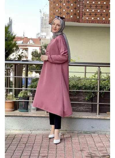 Moda Çizgi Desenli Tunik