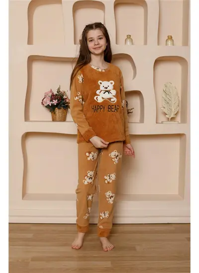 Kız Çocuk WelSoft Polar Pijama Takımı 20522