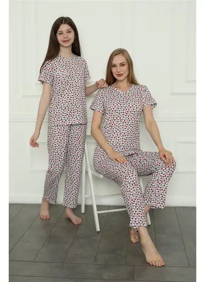 Moda Çizgi Anne Kız Aile Penye Pijama Takım Ayrı Ayrı Satılır. Fiyatları Farklıdır 50119