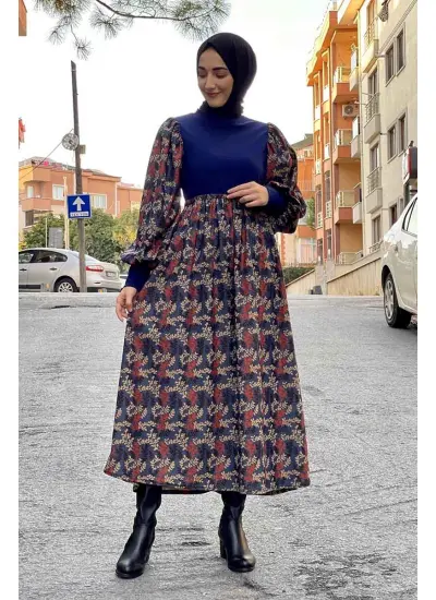 Moda Çizgi Tesettür Elbise