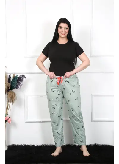 Kadın Pamuklu Büyük Beden Alt Pijama 27477