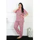 Kadın 5XL-6XL-7XL-8XL Büyük Beden Kısa Kol Pijama Takım 75009