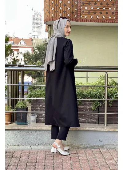 Moda Çizgi Desenli Tunik