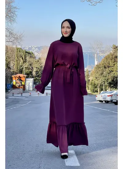 Moda Çizgi Tesettür Elbise