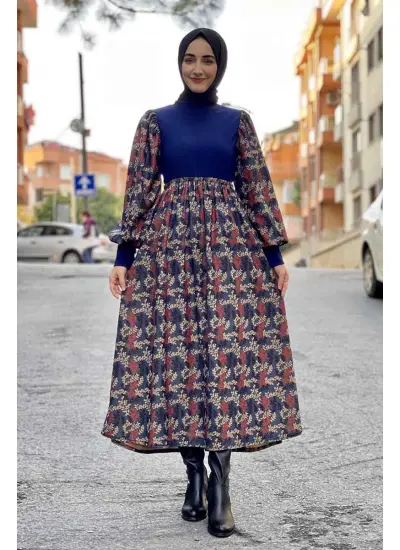 Moda Çizgi Tesettür Elbise