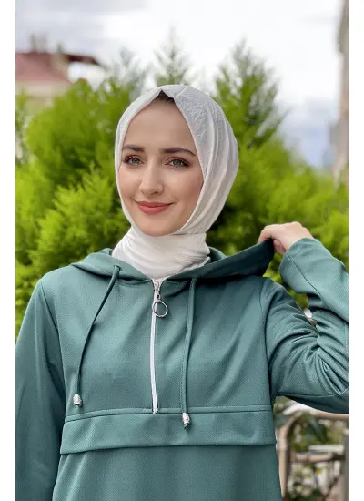 Moda Çizgi Desenli Tunik