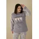 Welsoft Polar Kadın Büyük Beden Pijama Takımı 808036