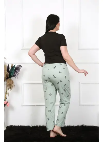 Kadın Pamuklu Büyük Beden Alt Pijama 27477